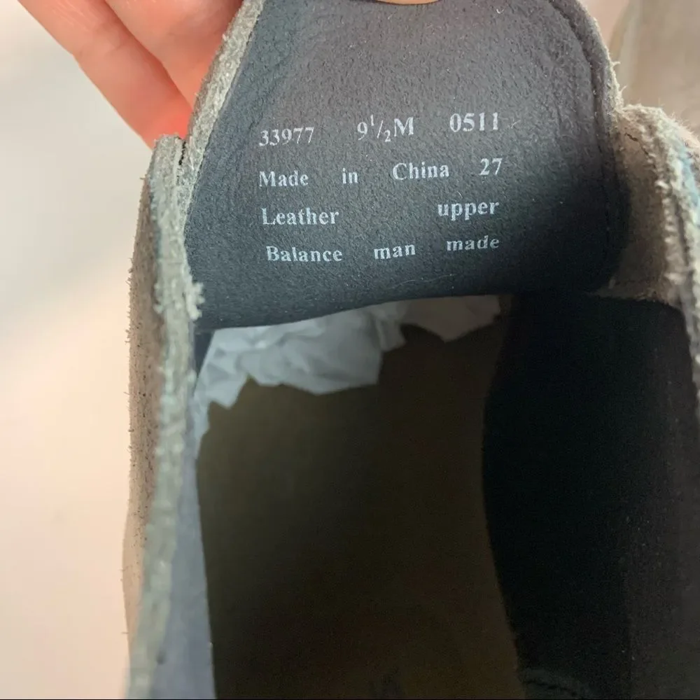 Clarks Gray Suede Chukka Boots